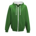 Heren Hooded Sweater met rits AWDis JH053